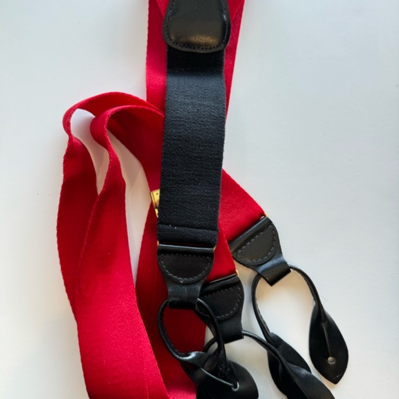 Nylon Suspenders with Leather trim - Picture 2 of 3